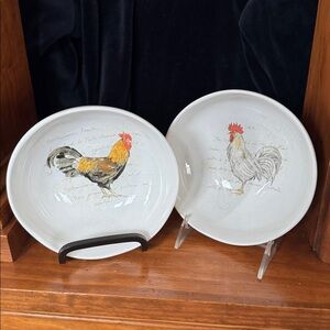 222 Fifth PTS “Rooster Journal” Cereal/Soup Bowls
